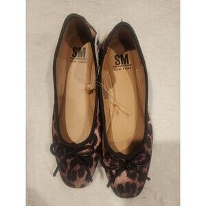 SM NewYork Steve Madden Zion Leopard Print Ballerina Flats Women's Size 6